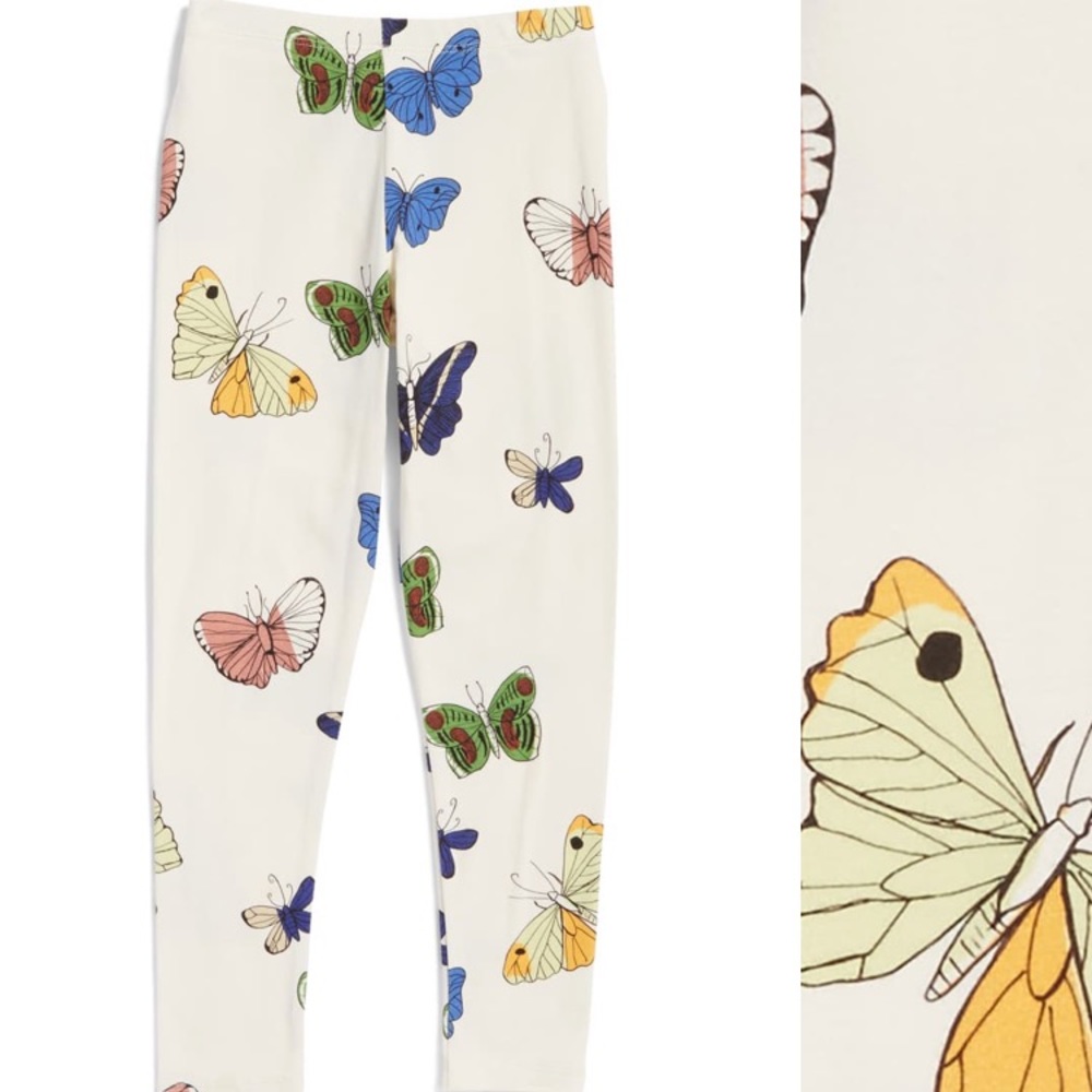 NWT Mini Rodini butterflies leggings